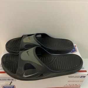 Mens Nike Swoosh Slides Sandals Soccer 